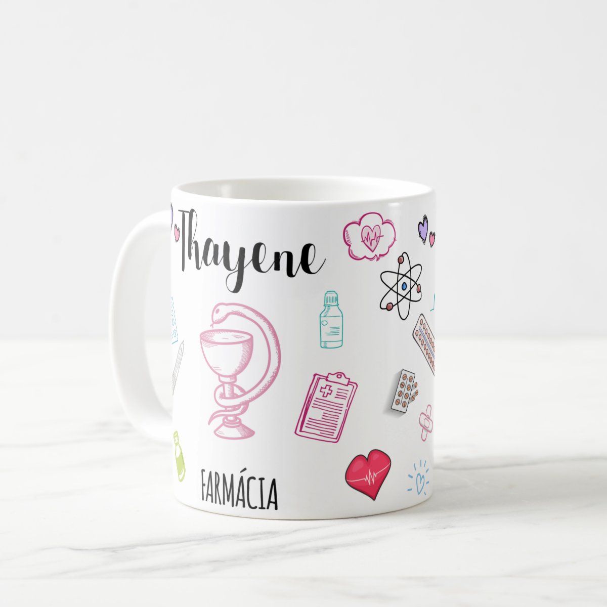 Caneca Personalizada Farmácia Profissão Farmacêutica