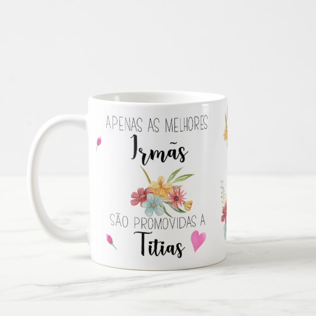 Caneca Personalizada Presente para Avós e Tias – Xícara 325ml | Anúncio Grávidez Familia