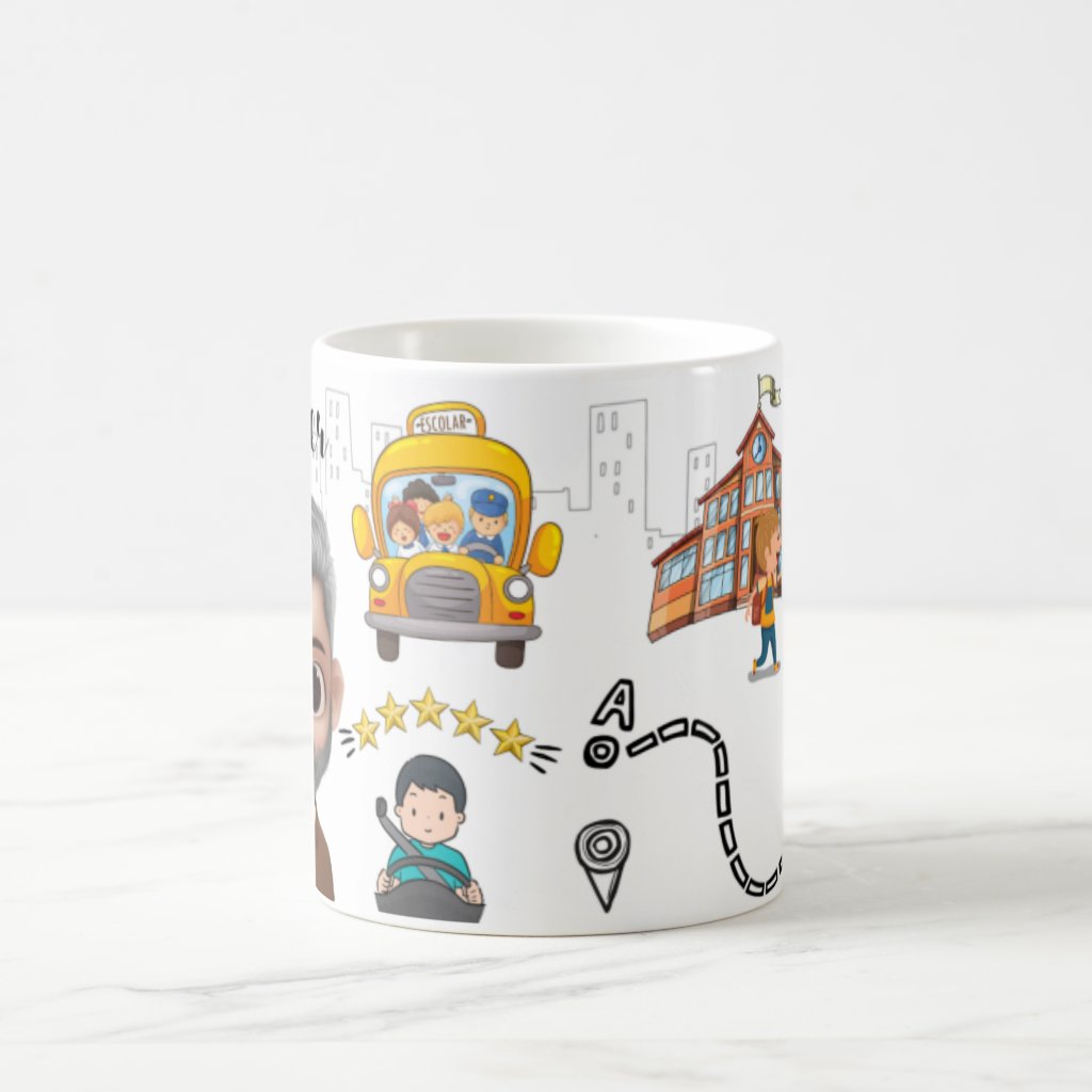 Caneca Presente Personalizado para Motorista Escolar