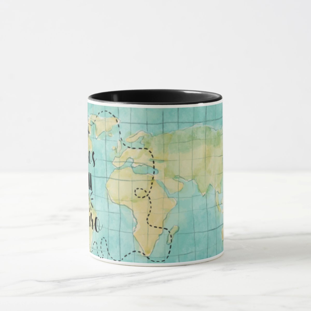 Caneca Viajantes Frase Viagem Menos Rotina Mais Roteiro