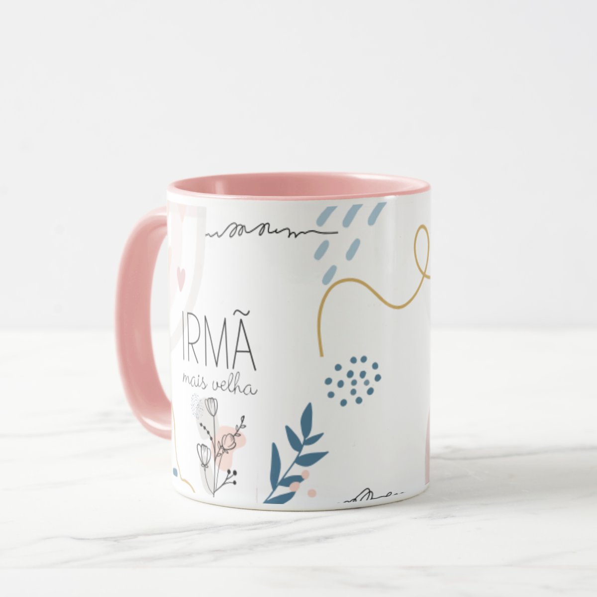 Caneca Feminina Minimalista Presente para Irmã Mais Velha