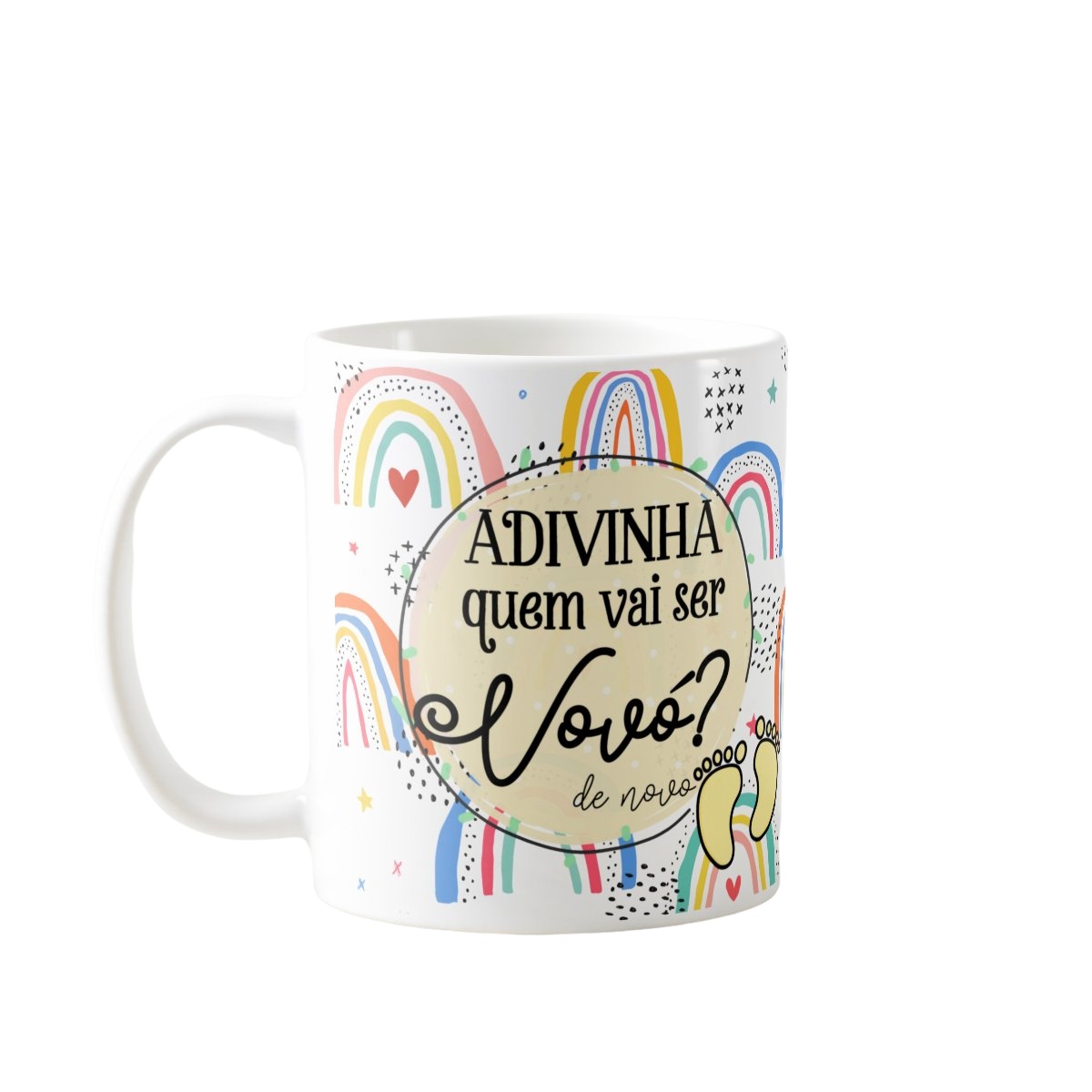 Caneca Presente Para Vovó Revelação De Gravidez - Anúncio de Gravidez (Avós)