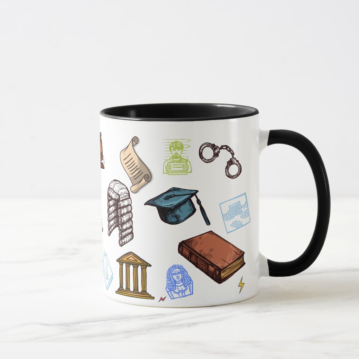 Caneca Direito Presente Criativo Advogado Brinde Advocacia