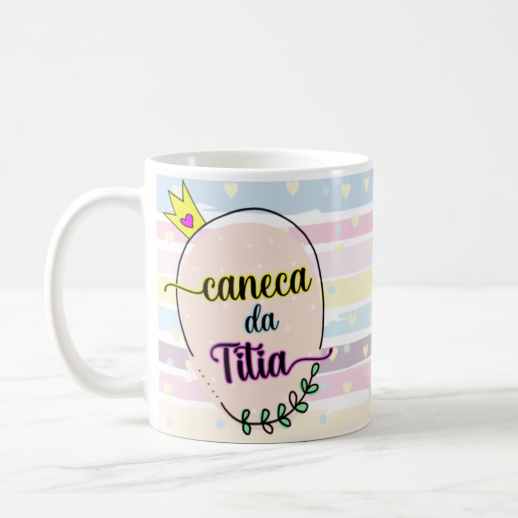 Conjunto 2 Canecas Personalizada Presente para Titia e Titio