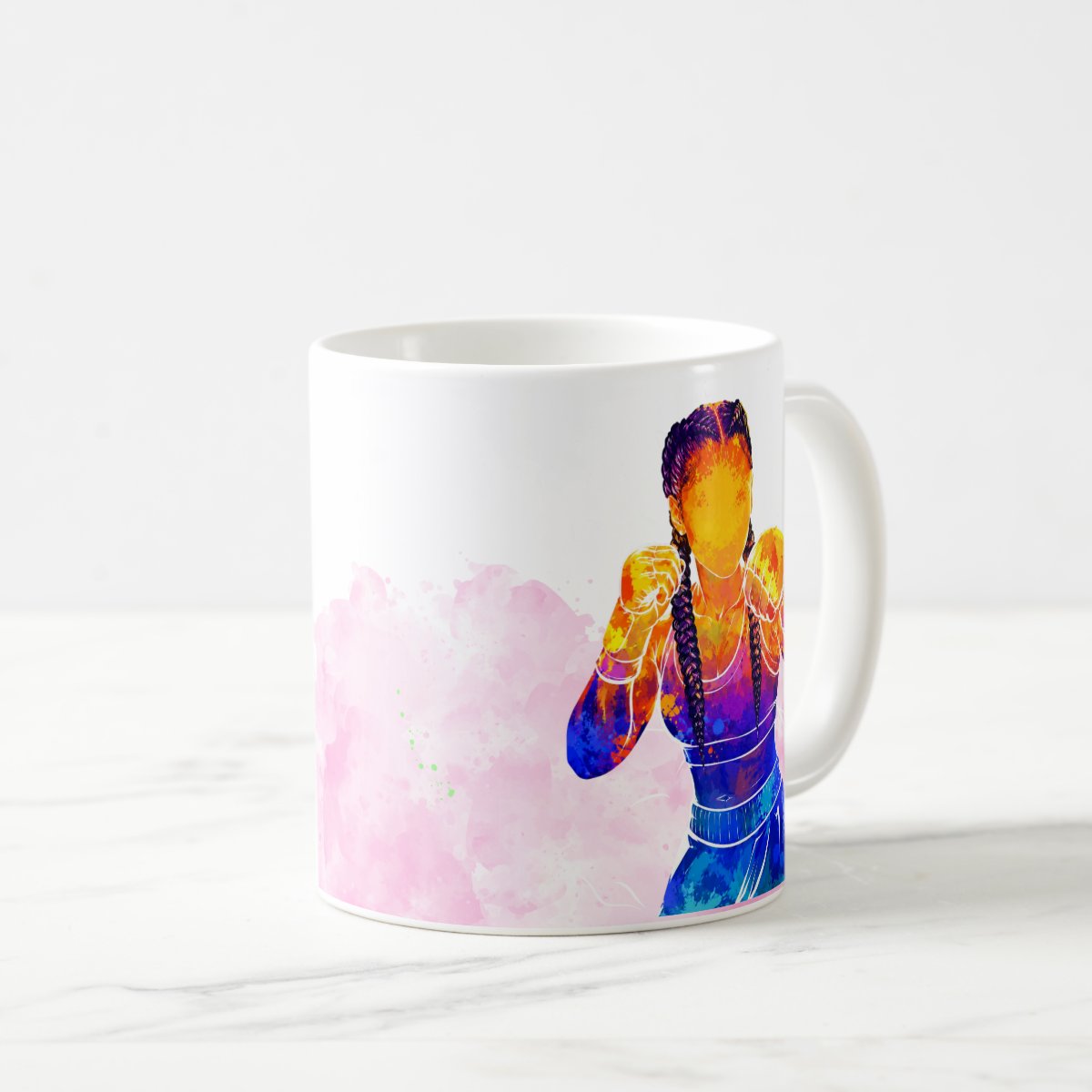 Caneca Esporte Boxe Feminina Presente Personalizada Com Nome