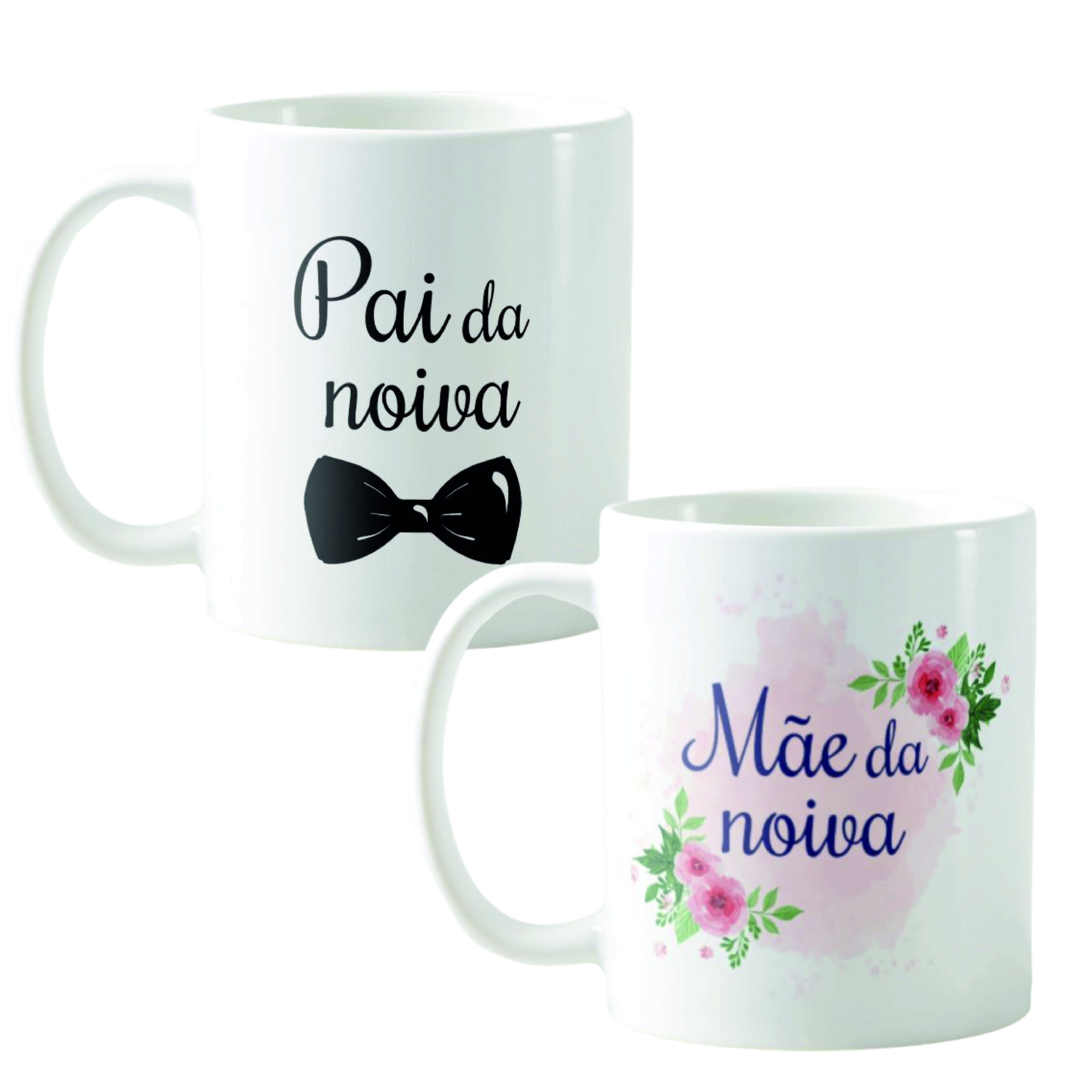 Kit Canecas Pais Da Noiva Lembrança Casamento Noivado
