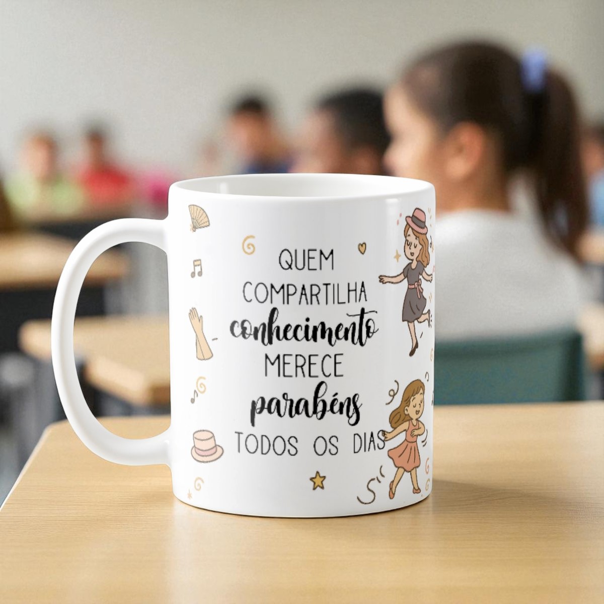 Caneca Personalizada Professores de Jazz Presente Especial - Dia dos Professores (Professores)