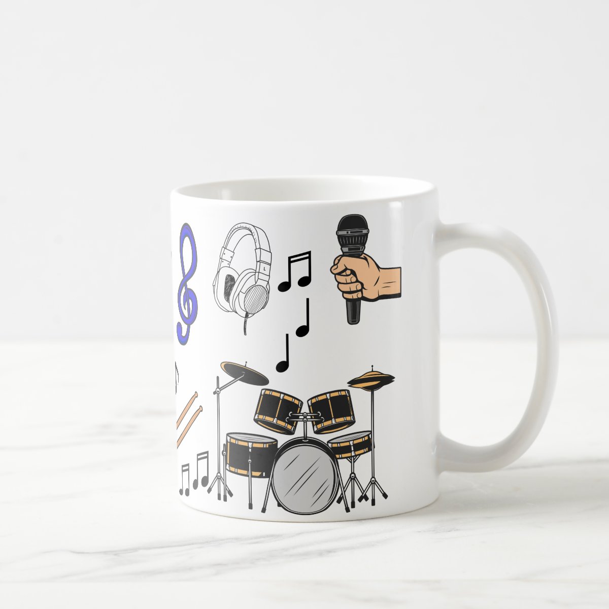 Caneca Personalizada Baterista – Presente Criativo para Músico