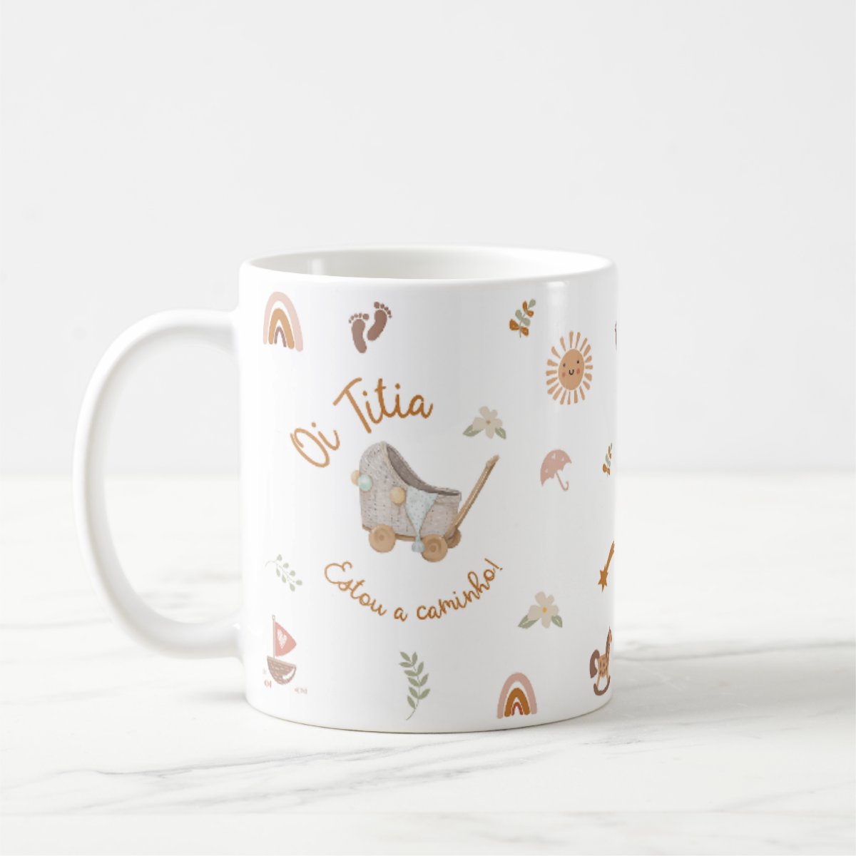 Coleção Boho Revelação Especial Oi Estou a Caminho Titia