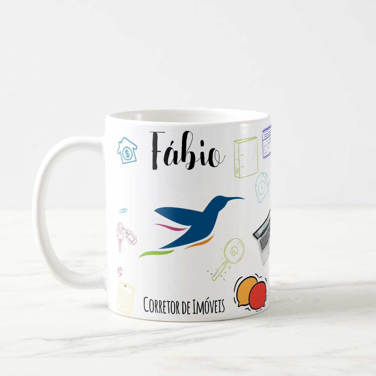Caneca Personalizada Corretor De Imóveis Símbolo Creci
