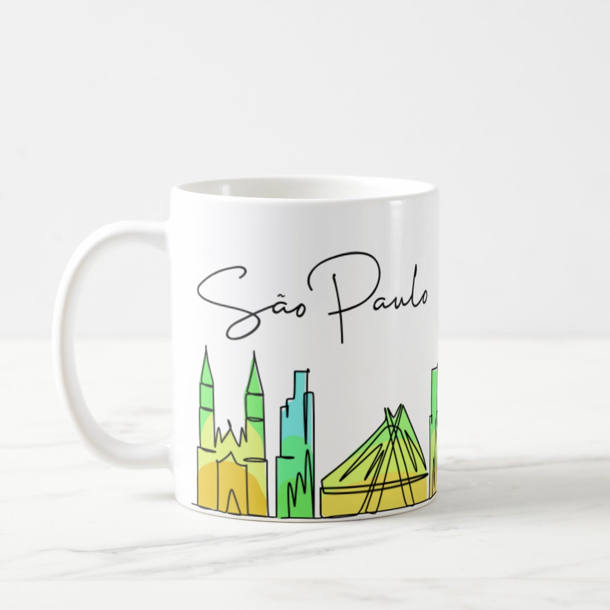Caneca Presente Criativo para Paulista Estado de São Paulo