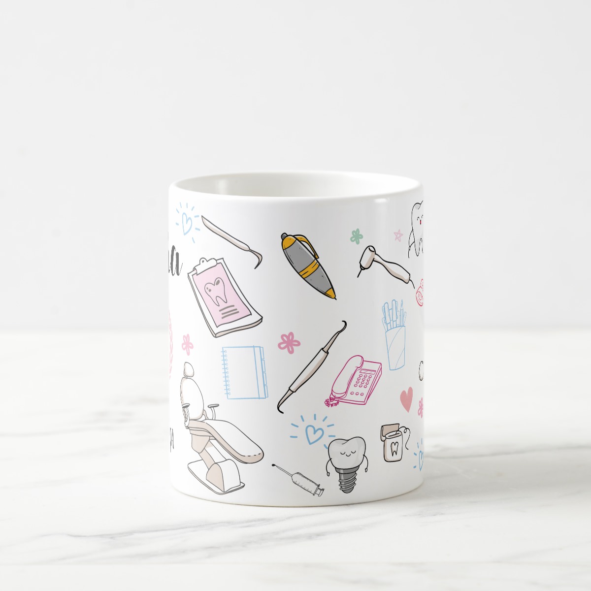 Caneca Odontologia Personalizada – Presente Criativo para Dentista
