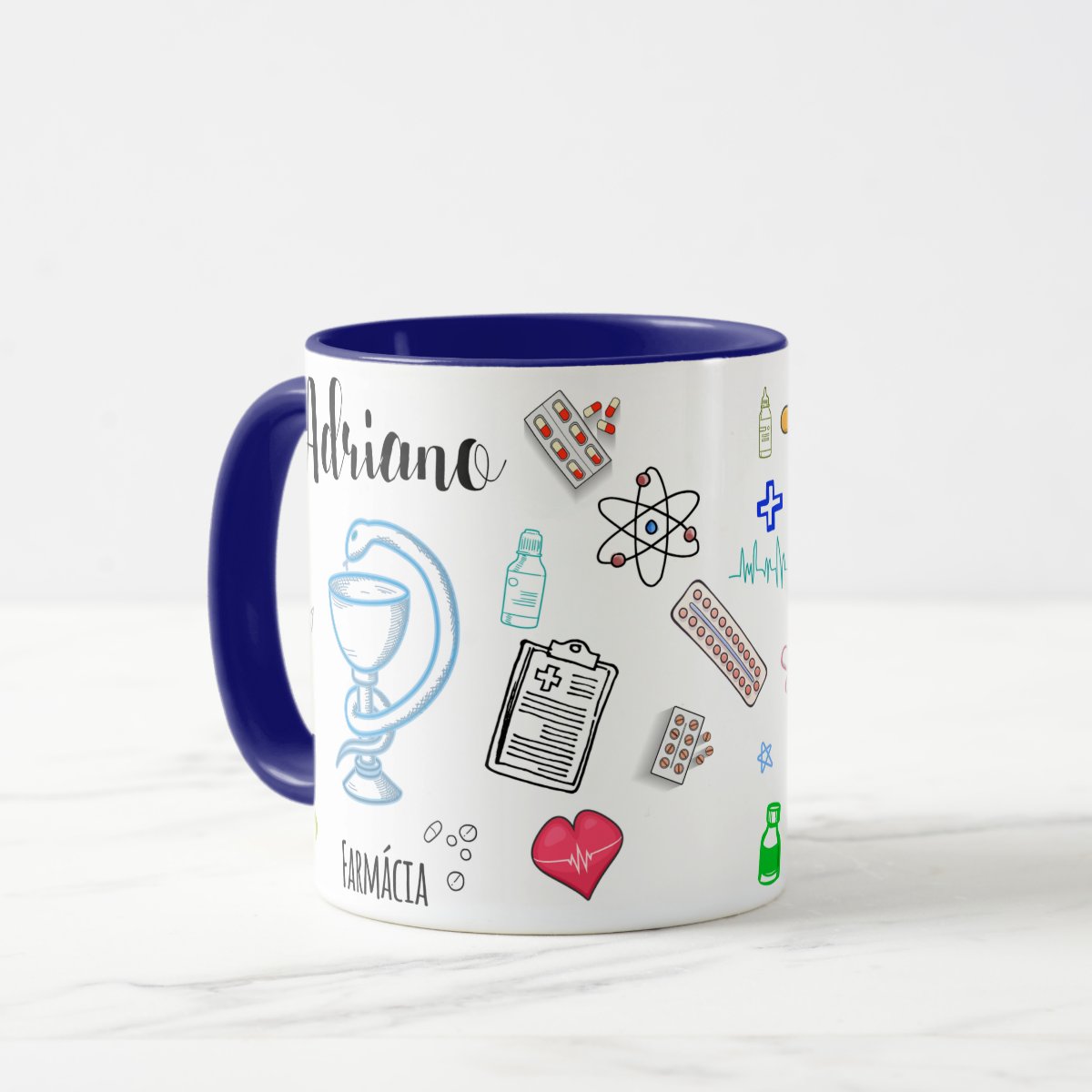 Caneca Farmácia Profissão Presente Criativo Farmacêutico