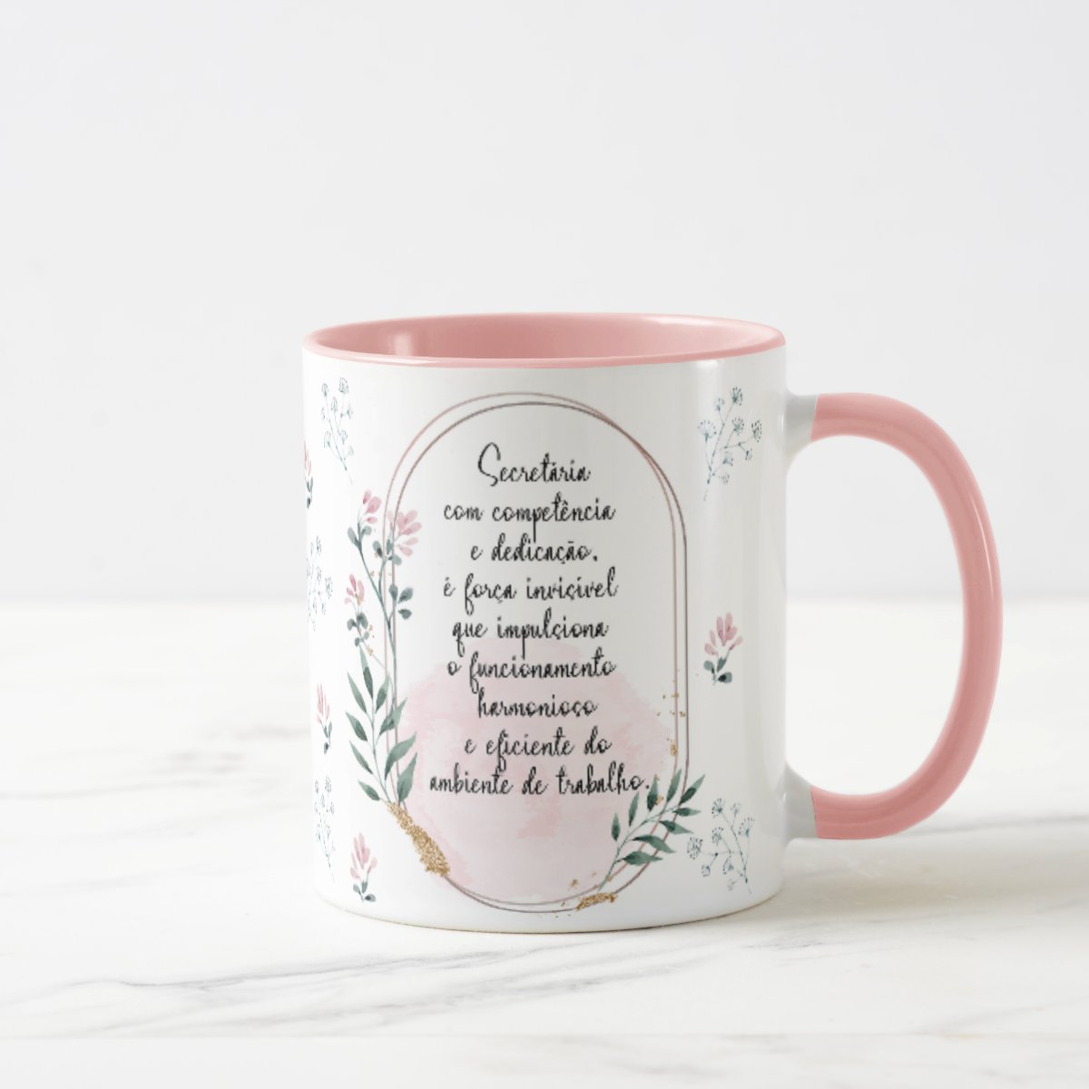 Caneca Feminina Delicada Presente Profissão Secretária
