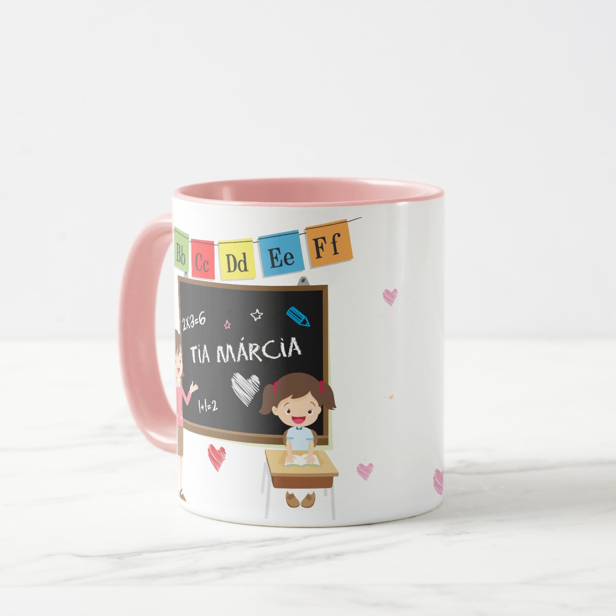 Caneca Personalizada Professora com agradecimento Aluna