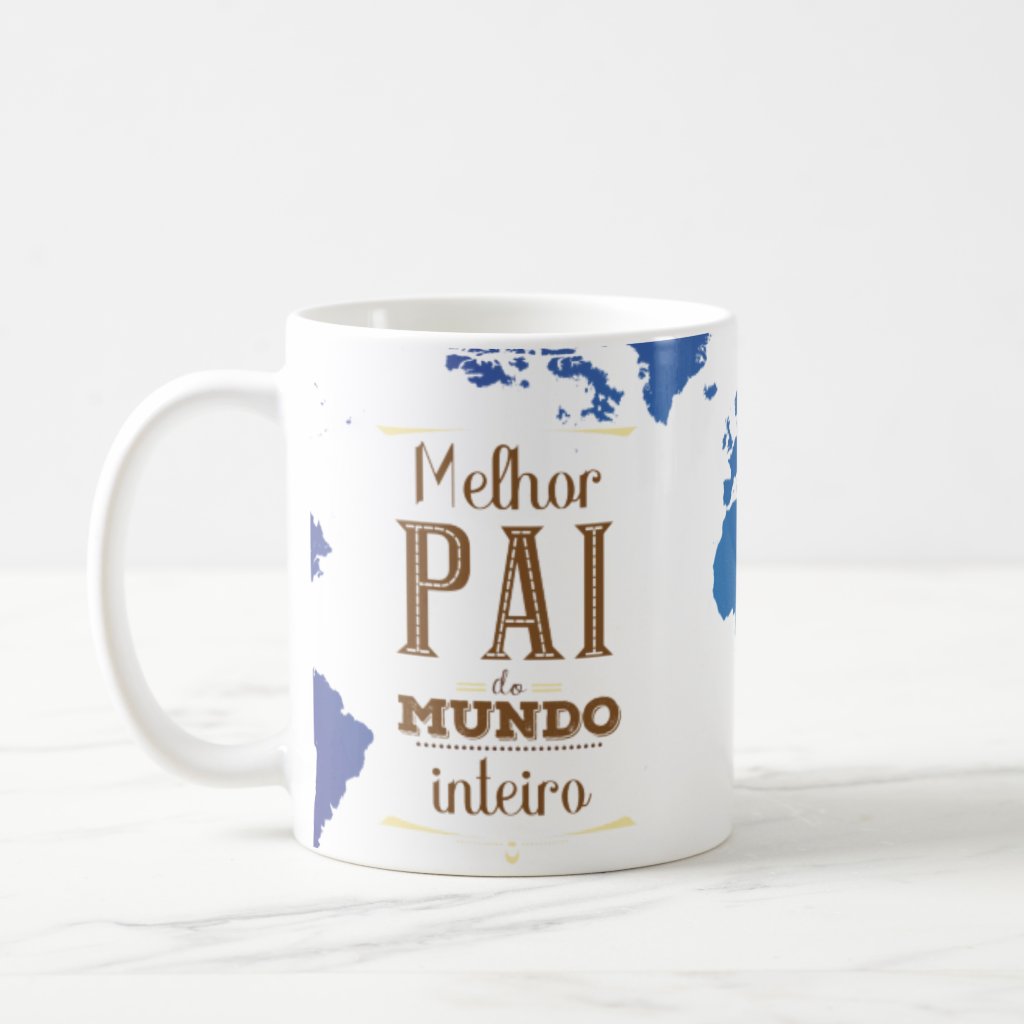 Conjunto Caneca e Almofada para Melhor Pai do Mundo Inteiro