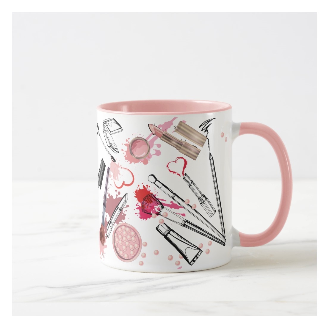 Caneca Personalizada Feminina Atrasada Maquiagem