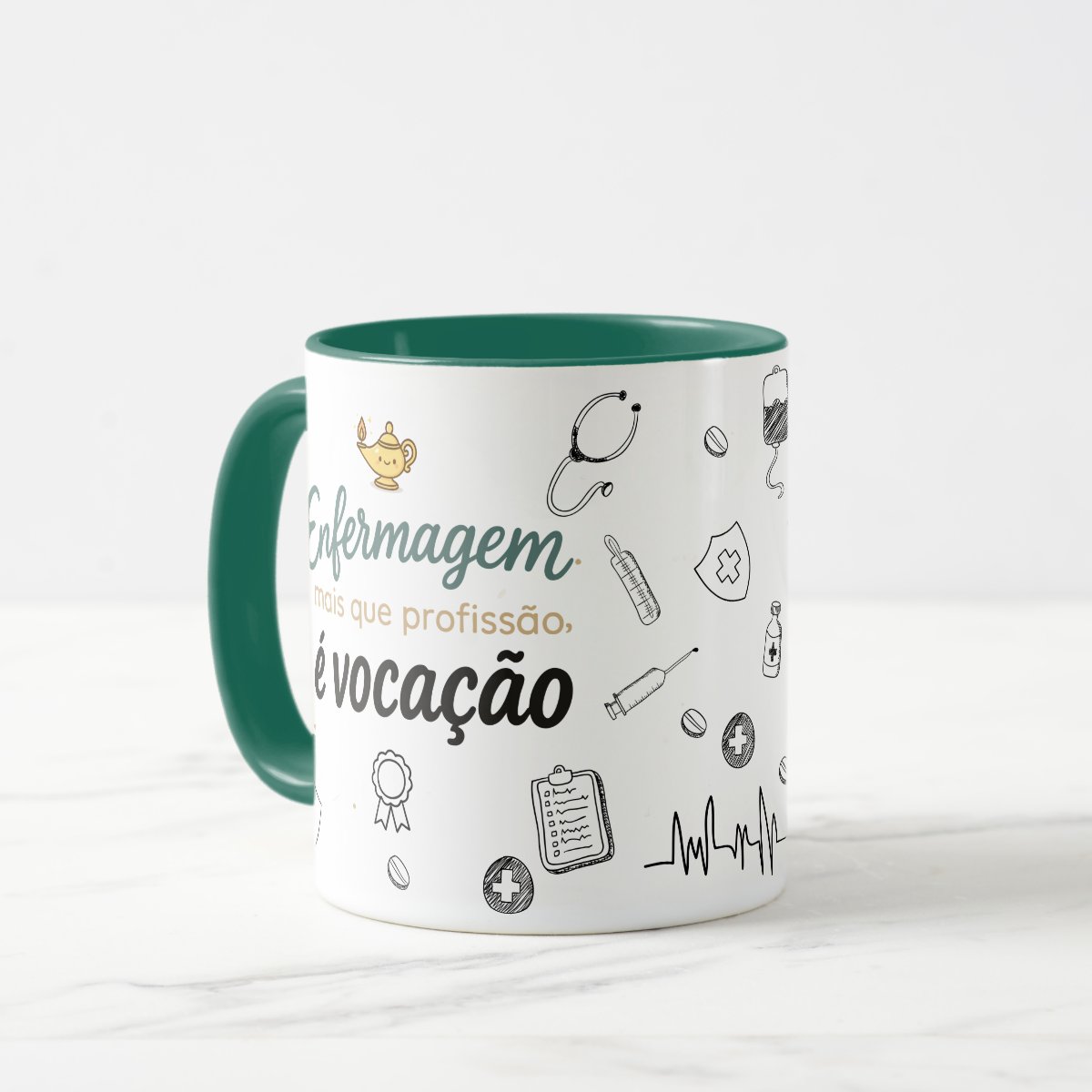 Caneca Personalizada Enfermagem Presente Mais Que Vocação