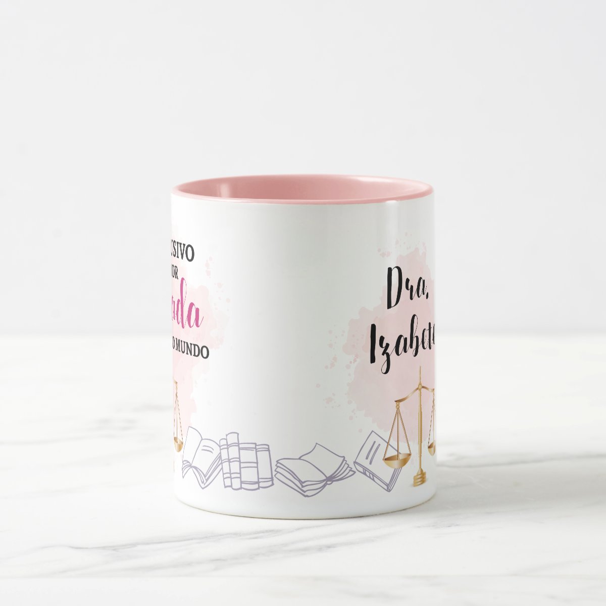 Caneca Criativa Presente Direito p/ Melhor Advogada do Mundo