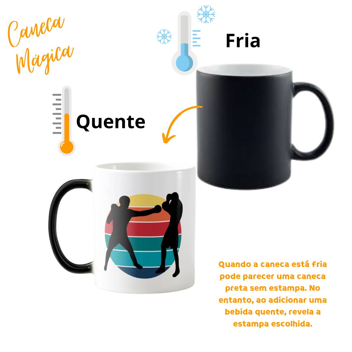 Caneca Mágica Presente Para Lutador De Boxe Boxeador - Outros (Esporte)