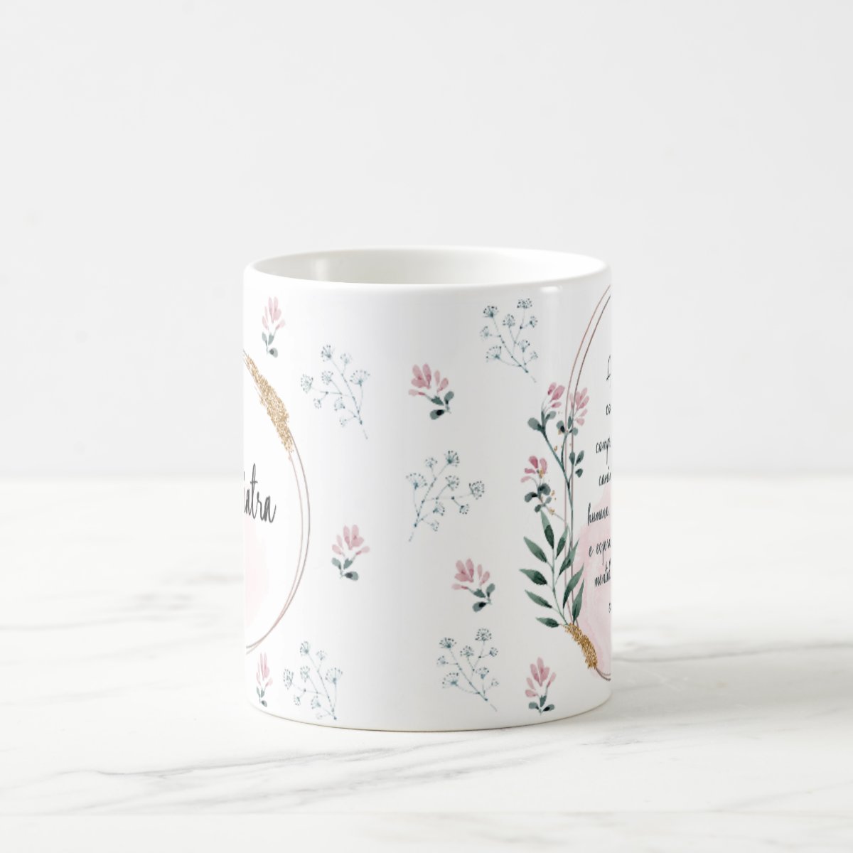 Caneca Feminina Delicada Presente Profissão Psiquiatra