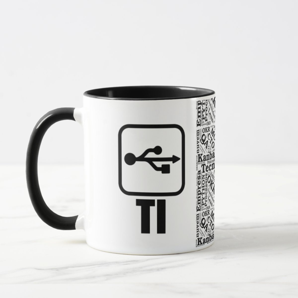 Caneca Presente Criativo Profissão Tecnologia da Informação - Profissões (Programador(a))