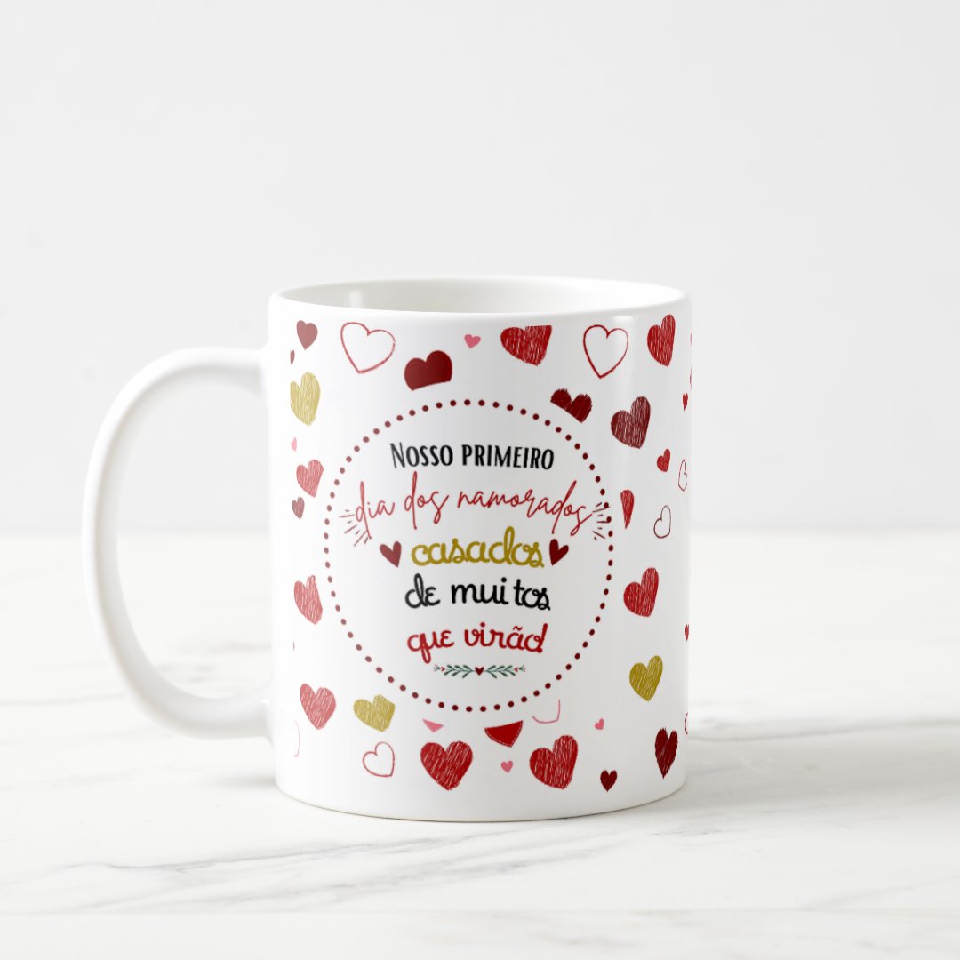 Caneca Presente Especial Primeiro Dia dos Namorados Casados - Outros (Casal)