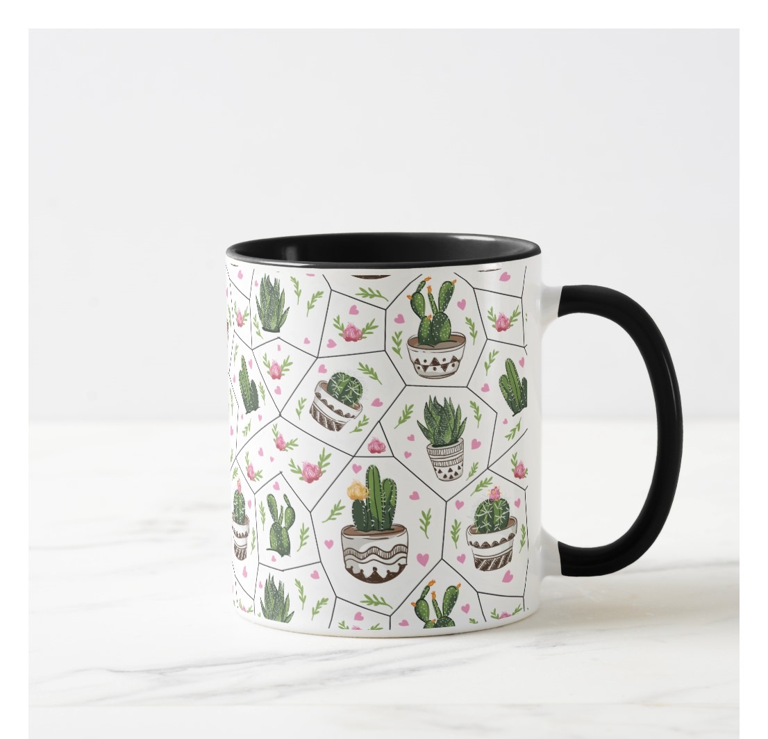 Caneca Personalizada Presente Planta Frase Crie Cactos
