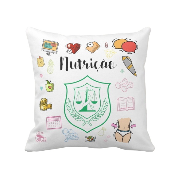 Almofada Decorativa Presente Profissão Nutrição Nutricionist - Profissões (Nutricionista)