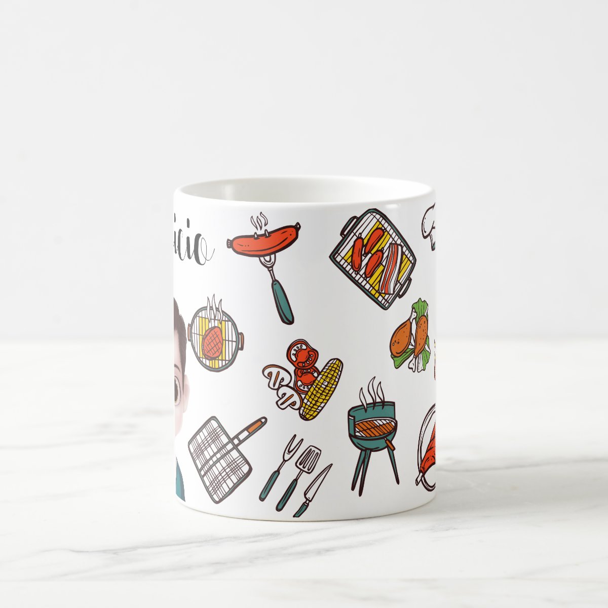 Caneca Masculina Presente Criativo Homem Churrasqueiro