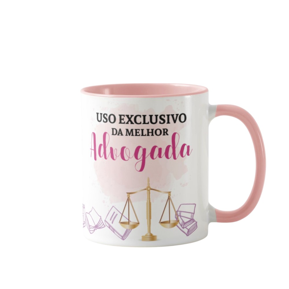 Caneca Direito Presente Profissão Melhor Advogada Especial