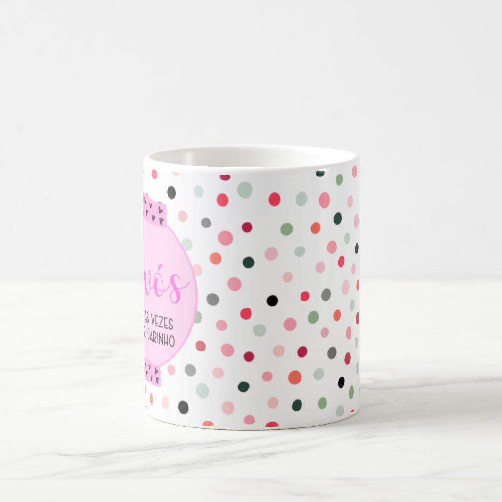 Caneca Presente Criativo Personalizado Avós Duas Vezes Amor