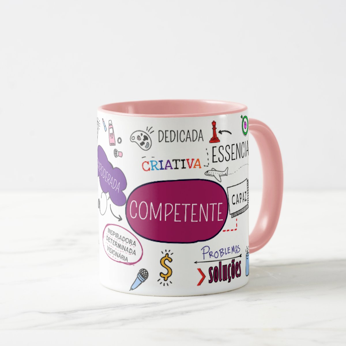 Caneca Personalizada Presente Dia Da Mulher Extraordinária Rosa Mulher Extraordinária