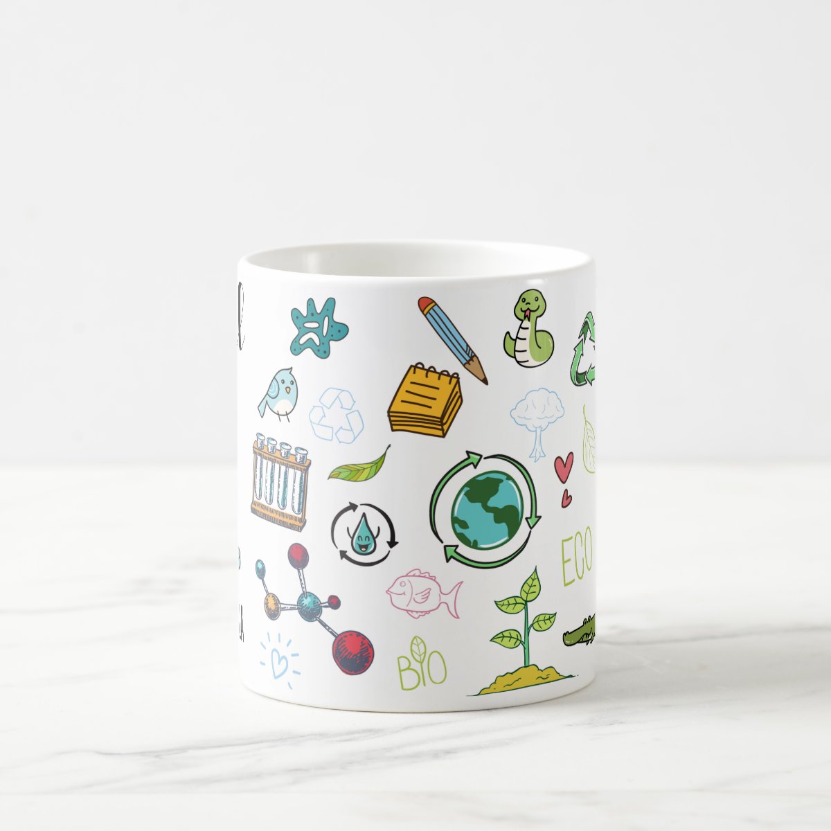 Caneca Biologia Presente Criativo Biólogo Profissional