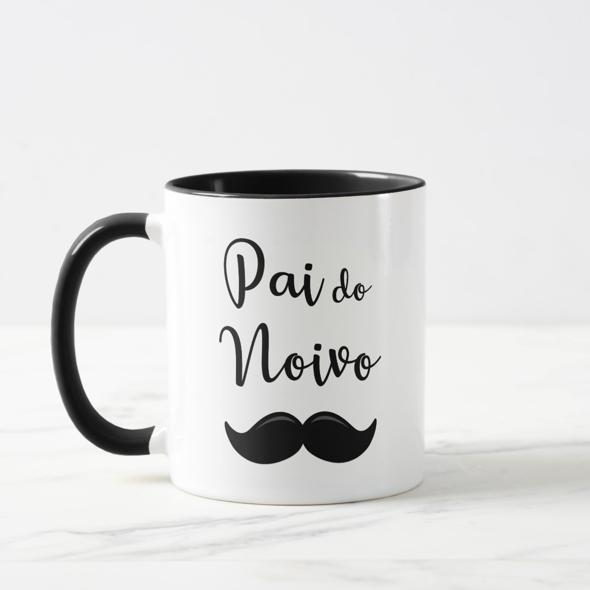 Caneca Personalizada Divertida Pai do Noivo Casamento Bigode