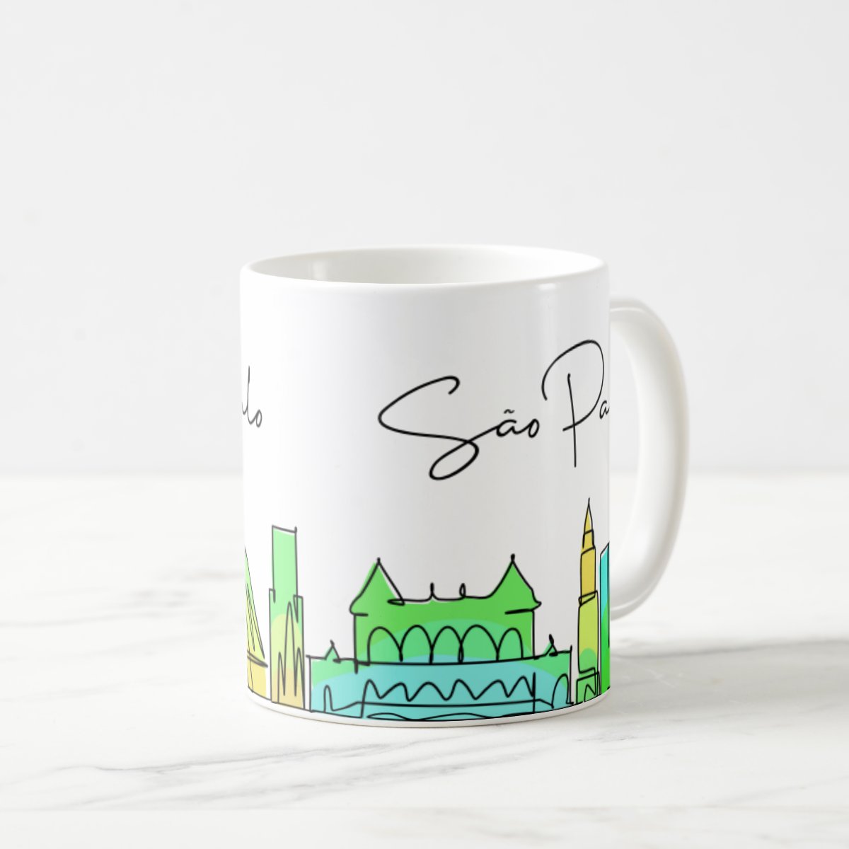 Caneca Presente Criativo para Paulista Estado de São Paulo