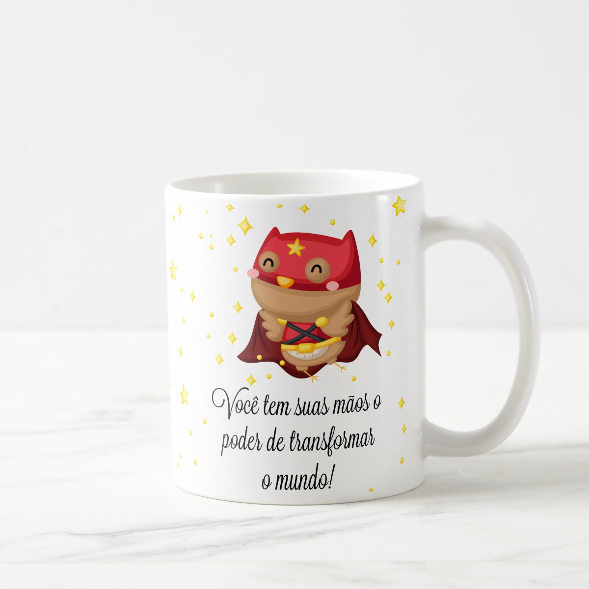 Caneca Personalizada Professora Coruja Dia dos Professores