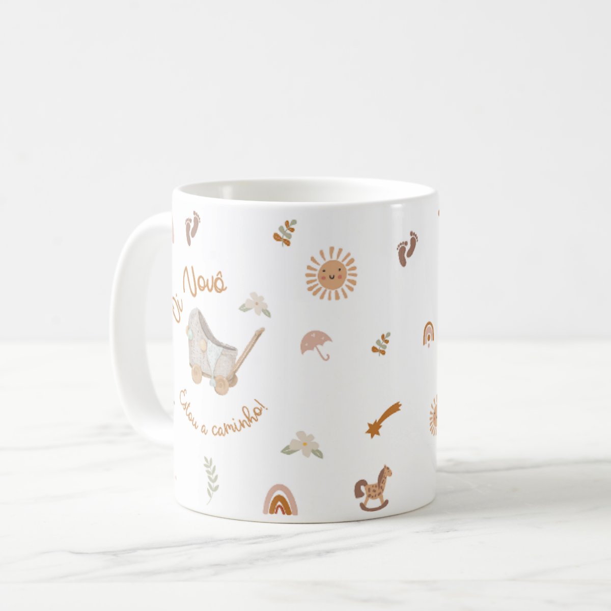 Caneca Presente Revelação Especial Oi Vovô Estou a Caminho