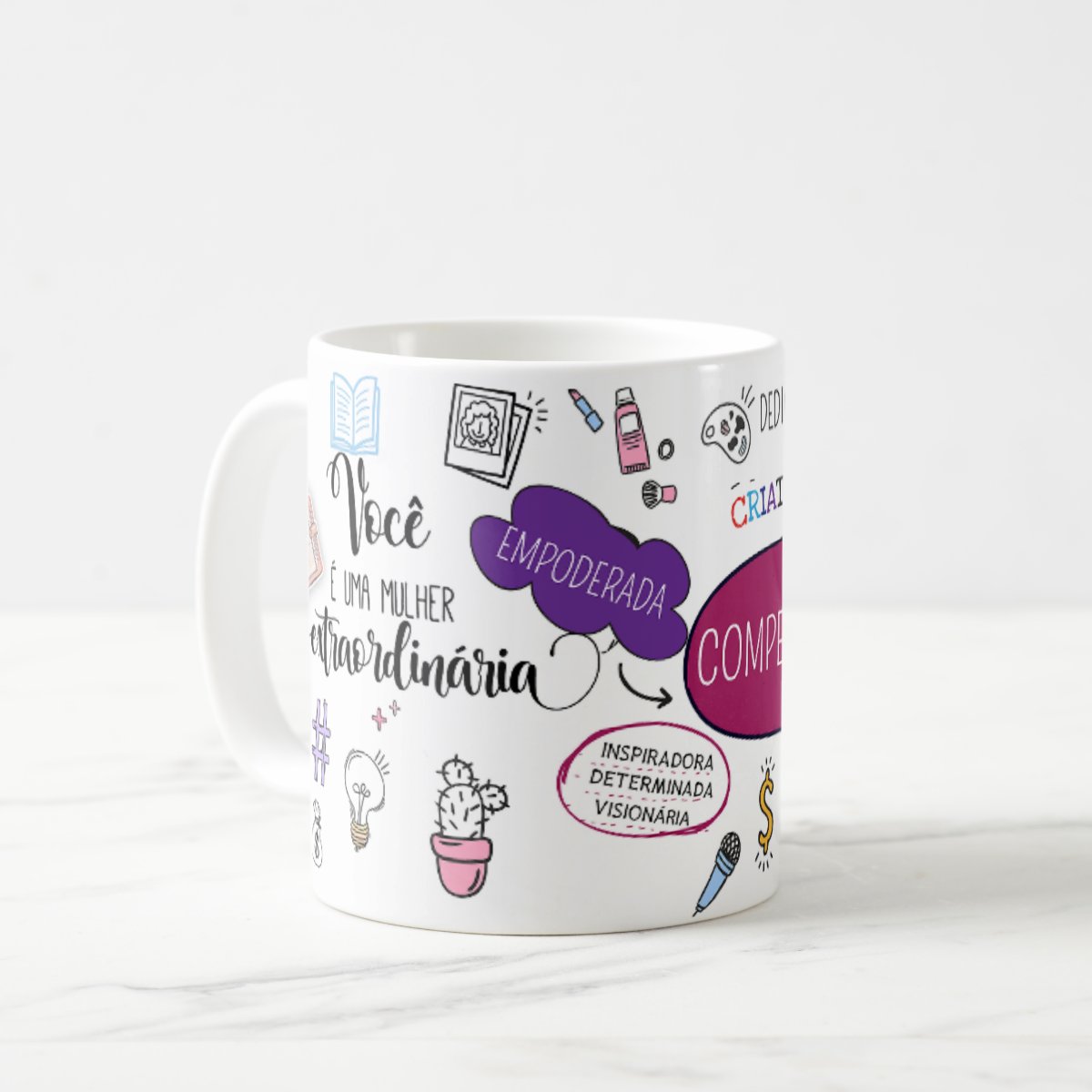 Caneca Personalizada Mulher Extraordinária Presente Pronta Entrega
