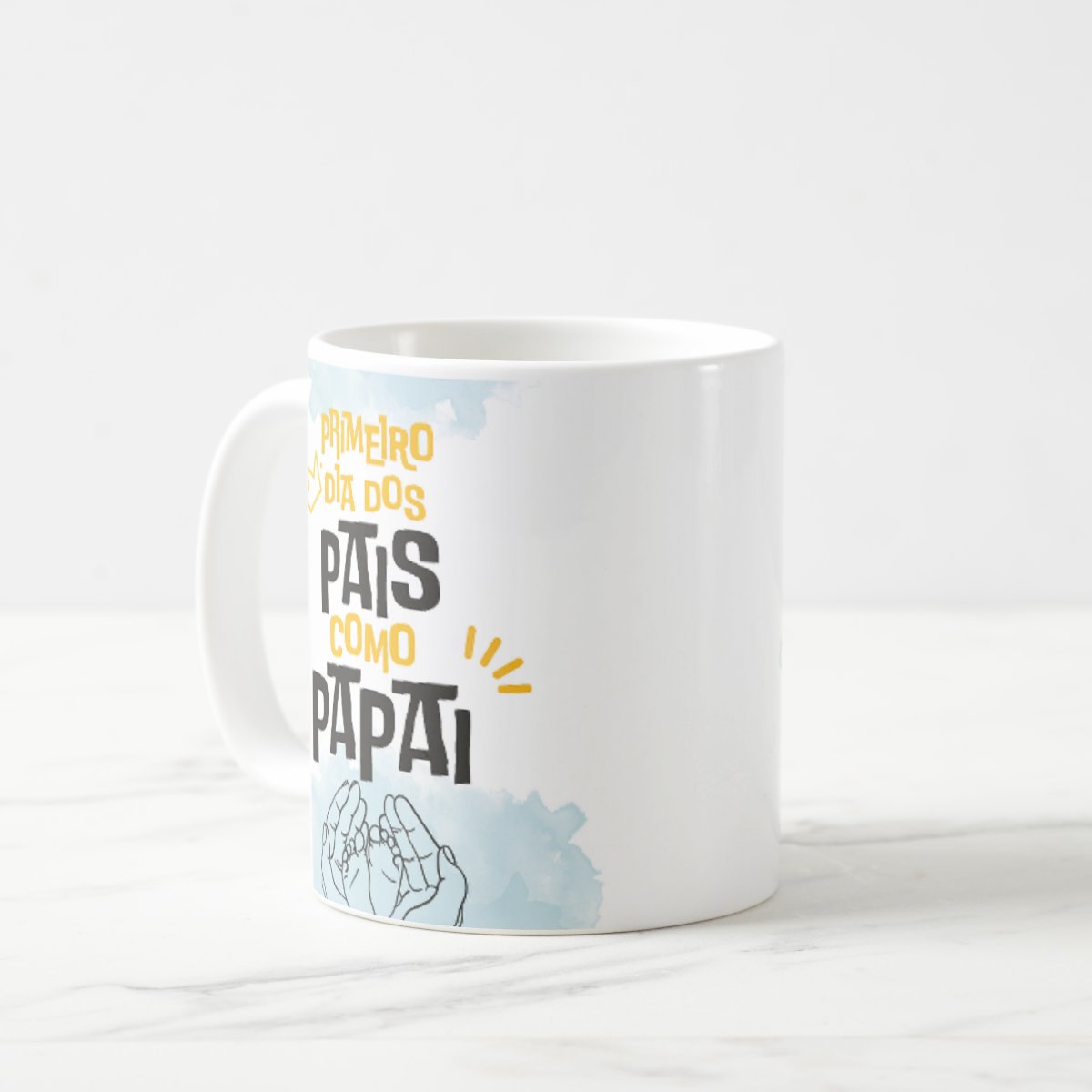 Caneca Personalizada Família Primeiro Dia dos Pais Como Pai