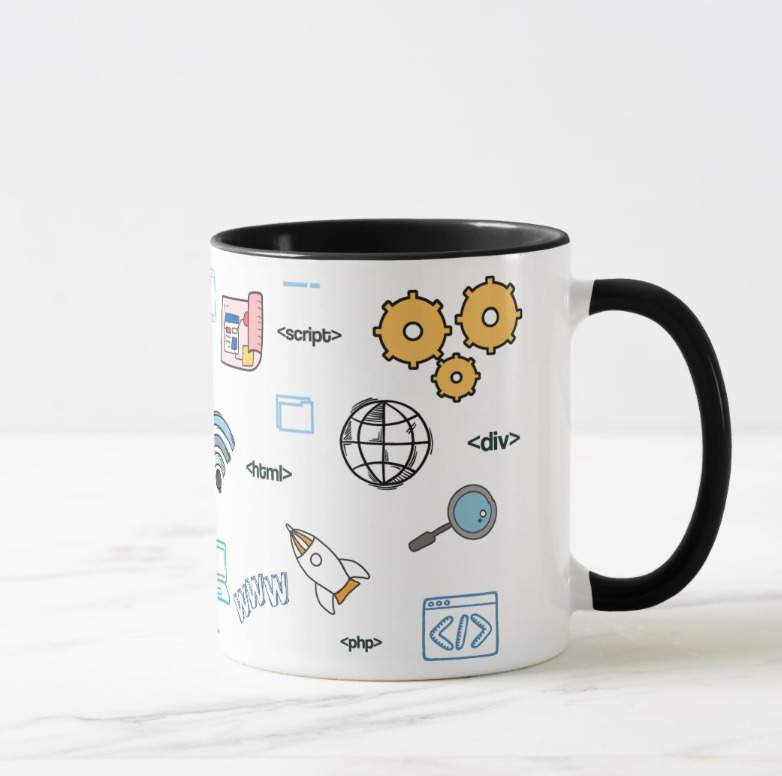 Caneca com Caricatura Presente Profissional de Tecnologia Ti