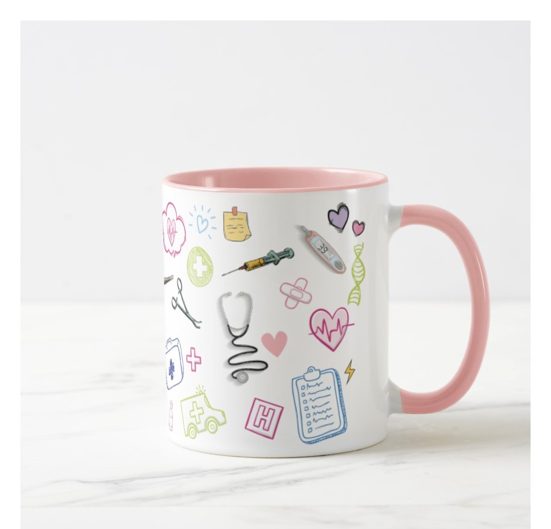 Caneca Profissão Enfermagem Presente Criativo Enfermeira