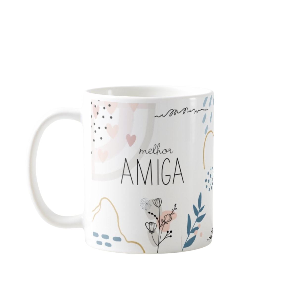 Caneca Feminina Minimalista Presente Melhor Amiga