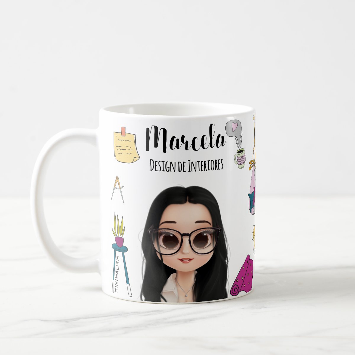 Caneca Presente Personalizado Profissão Design de Interiores