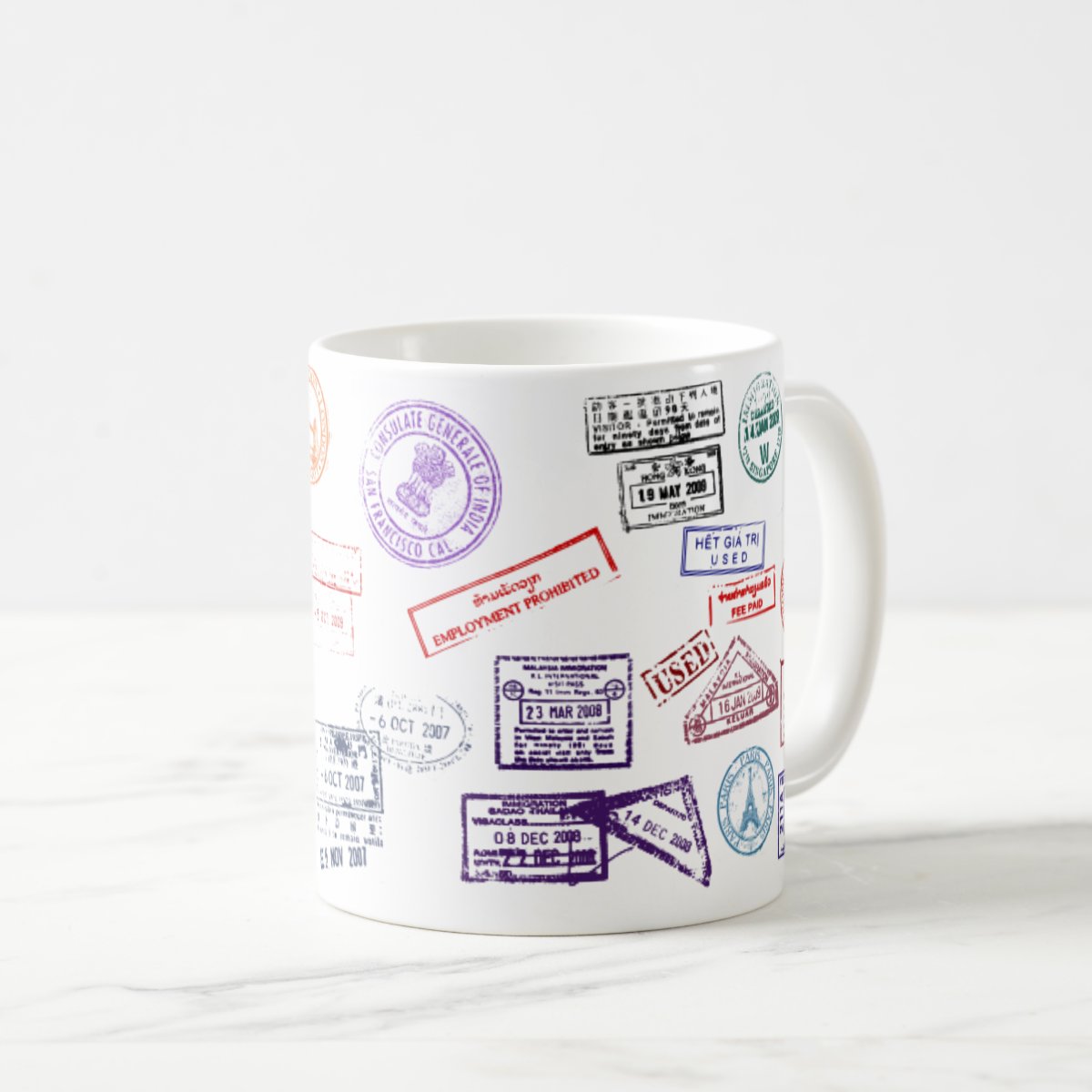 Caneca Personalizada Turismo Frase Viajar Enriquece a Alma