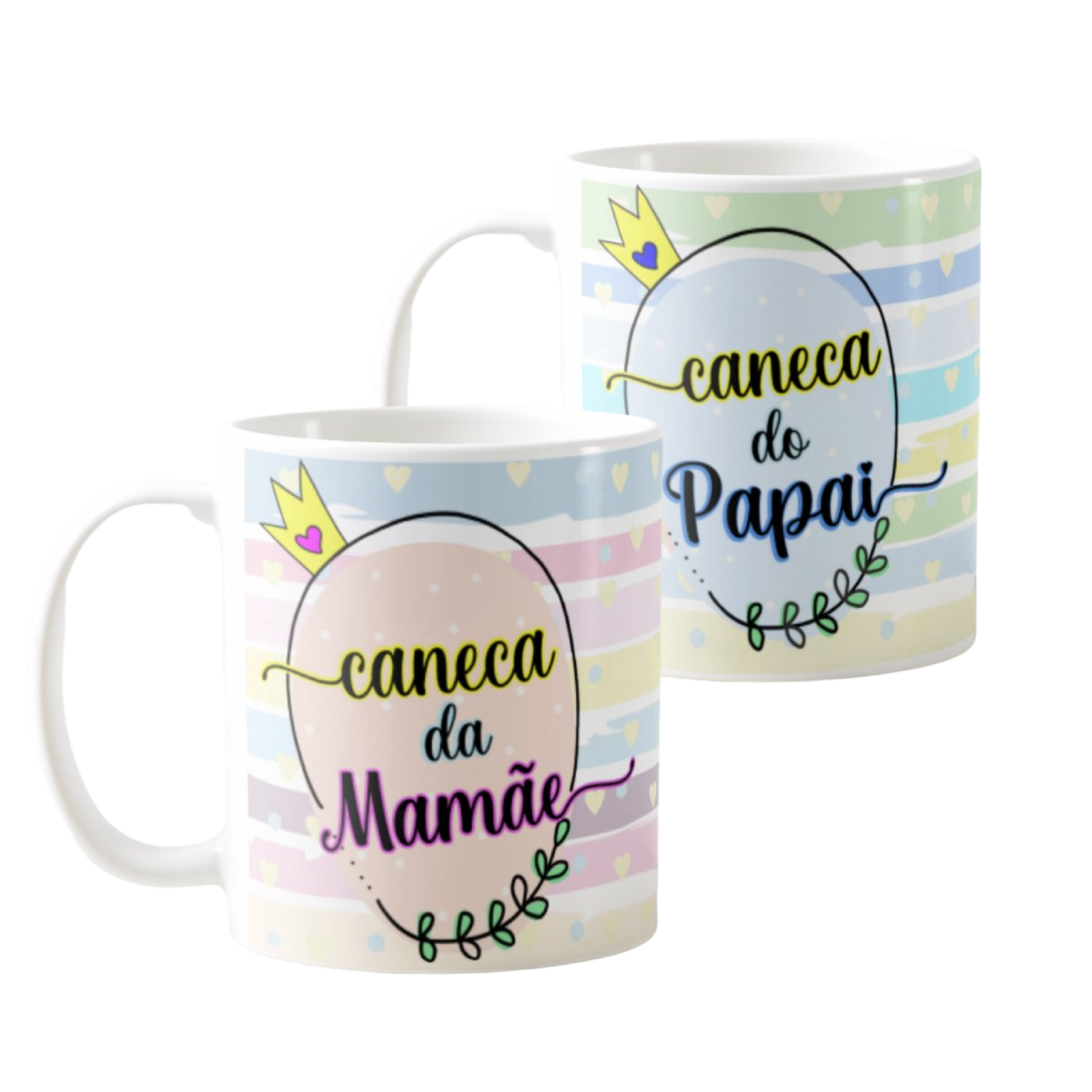 Kit 2 Canecas Presente para Papai e Mamãe - Família (Mãe)