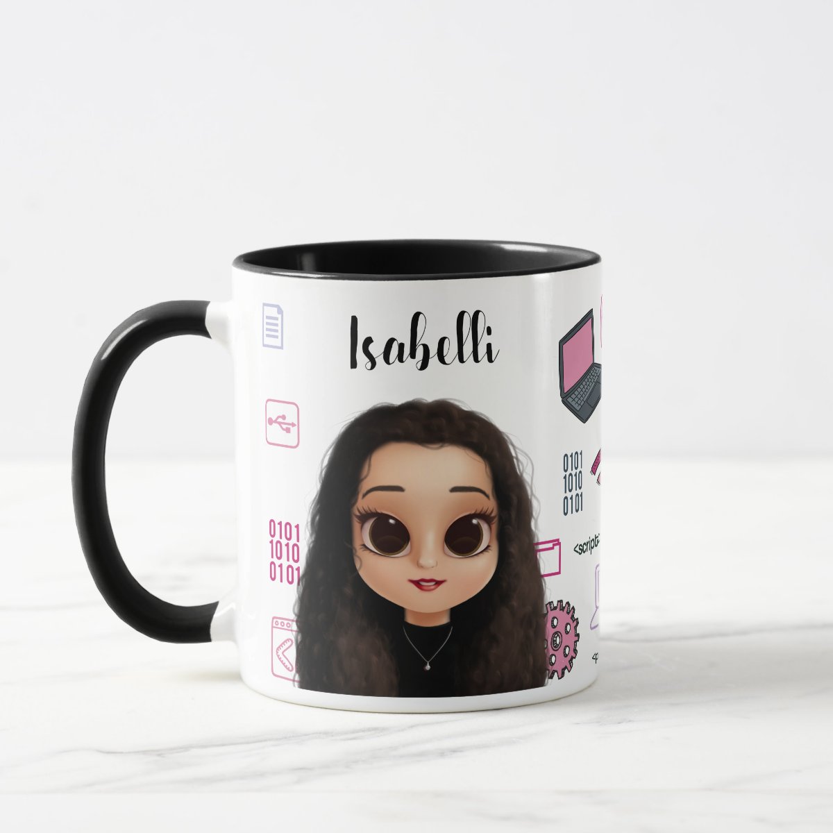 Caneca Personalizada Feminina Profissional de Tecnologia Ti