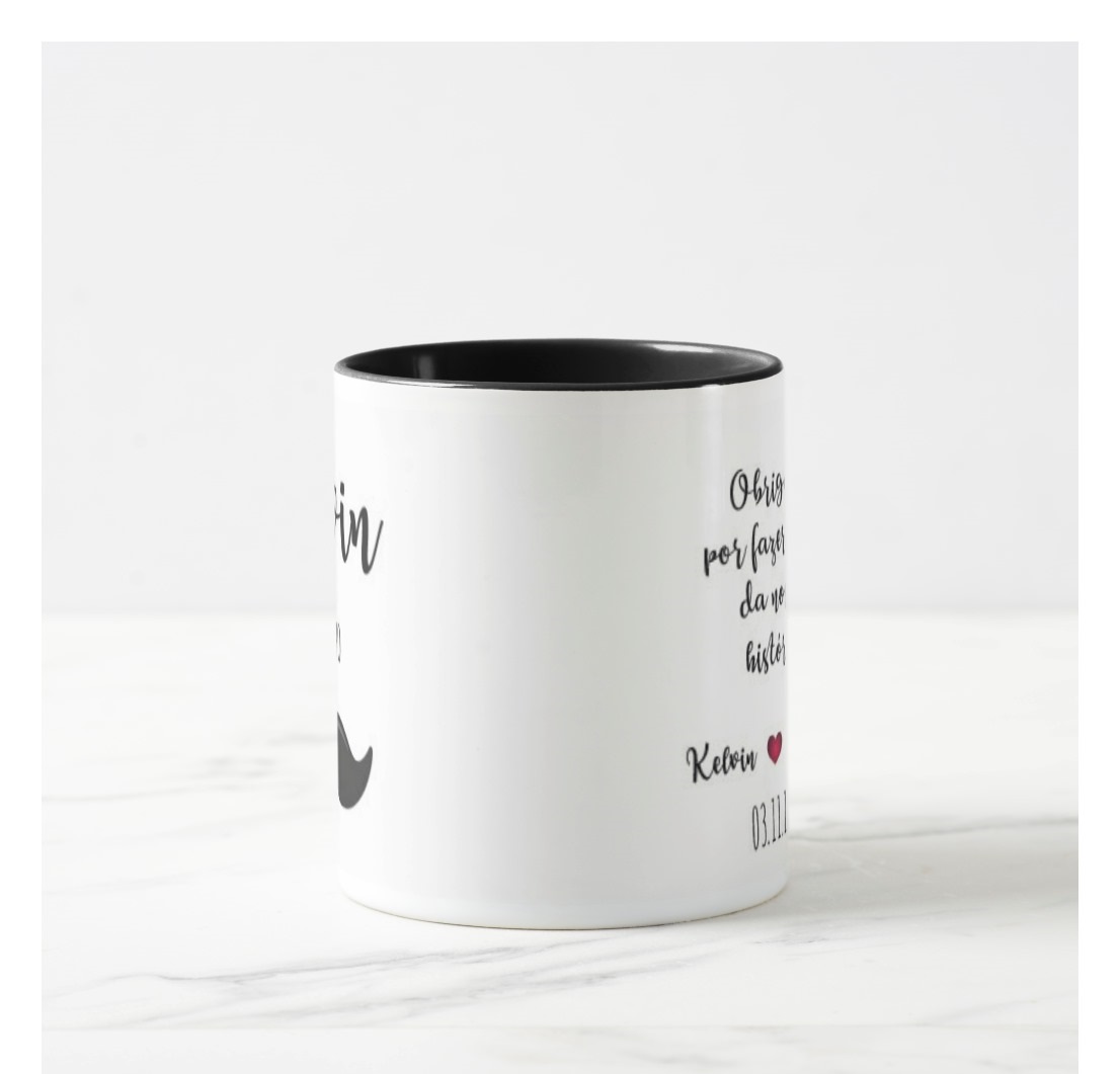 Caneca Lembrança de Casamento Personalizada para Padrinho