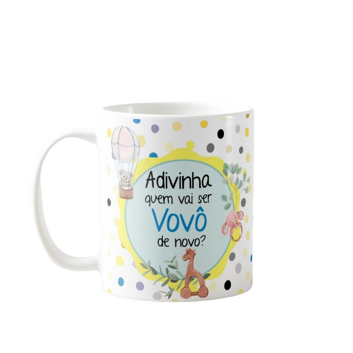 Caneca Presente Revelação Adivinha Quem Vai Ser Vovô De Novo