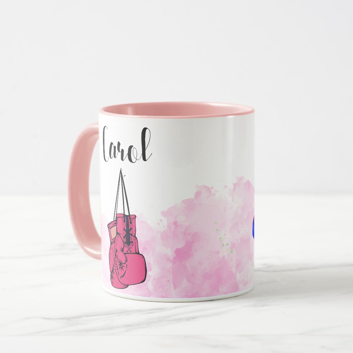 Caneca Esporte Boxe Feminina Presente Personalizada Com Nome